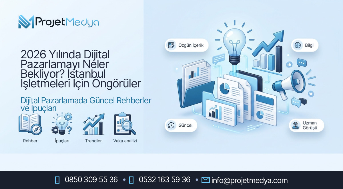 2026 Yılında Dijital Pazarlamayı Neler Bekliyor? İstanbul İşletmeleri İçin Öngörüler