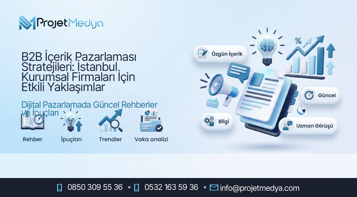 B2B İçerik Pazarlaması Stratejileri: İstanbul Kurumsal Firmaları İçin Etkili Yaklaşımlar