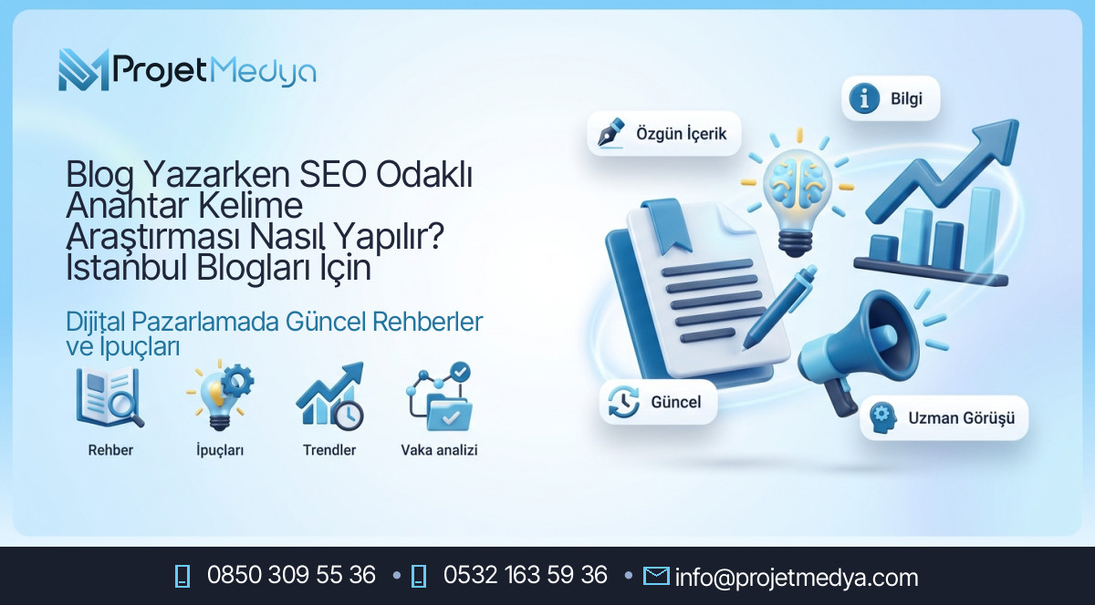 Blog Yazarken SEO Odaklı Anahtar Kelime Araştırması Nasıl Yapılır? İstanbul Blogları İçin