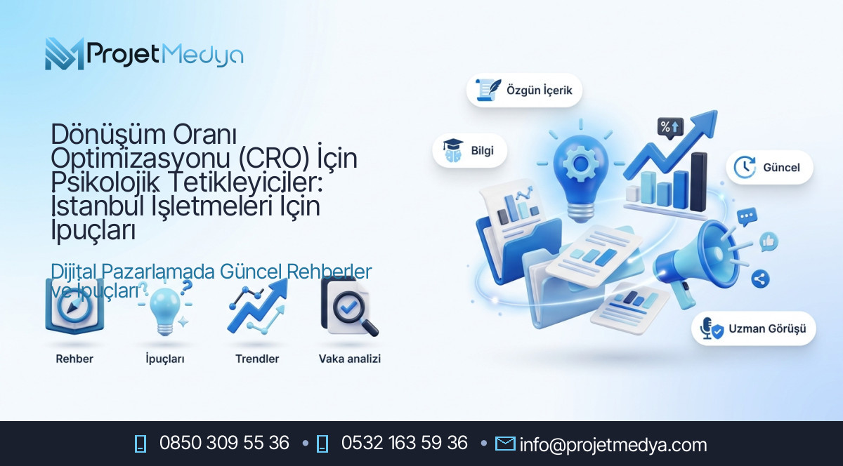 Dönüşüm Oranı Optimizasyonu (CRO) İçin Psikolojik Tetikleyiciler: İstanbul İşletmeleri İçin İpuçları