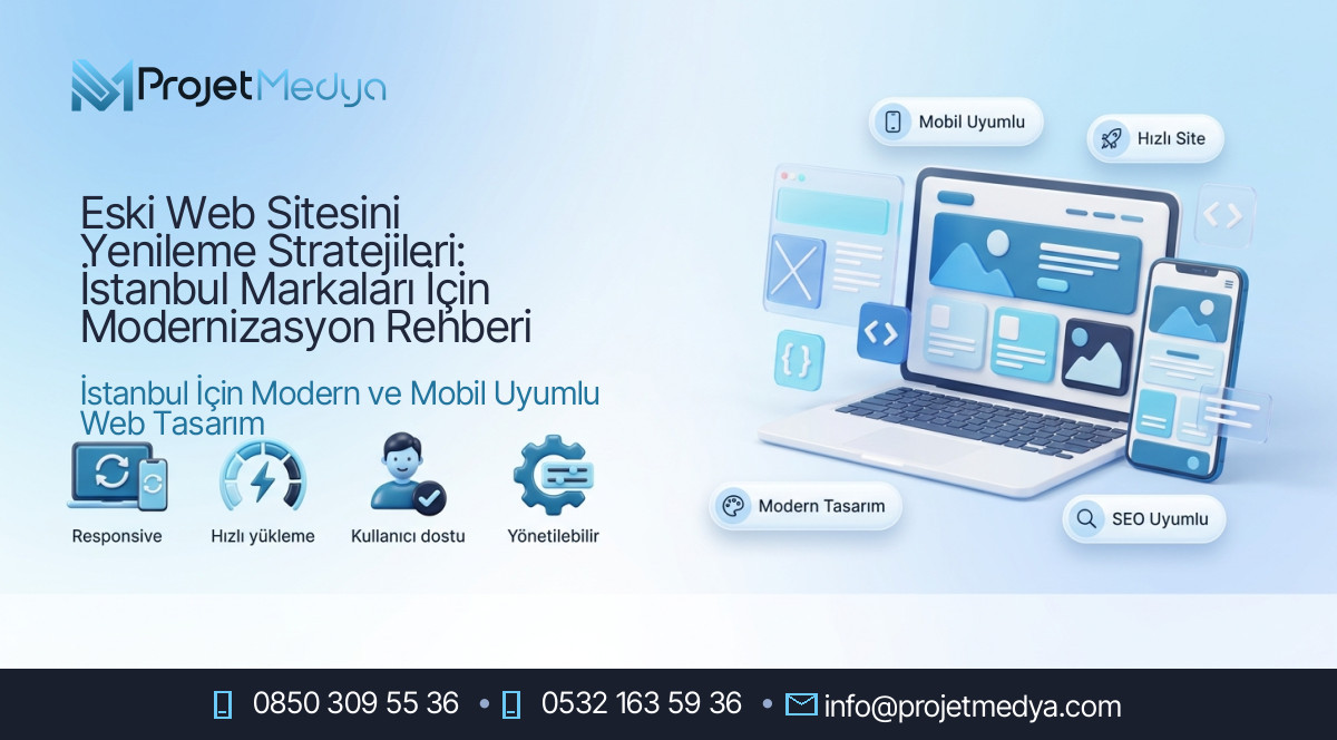 Eski Web Sitesini Yenileme Stratejileri: İstanbul Markaları İçin Modernizasyon Rehberi