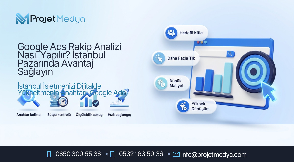 Google Ads Rakip Analizi Nasıl Yapılır? İstanbul Pazarında Avantaj Sağlayın