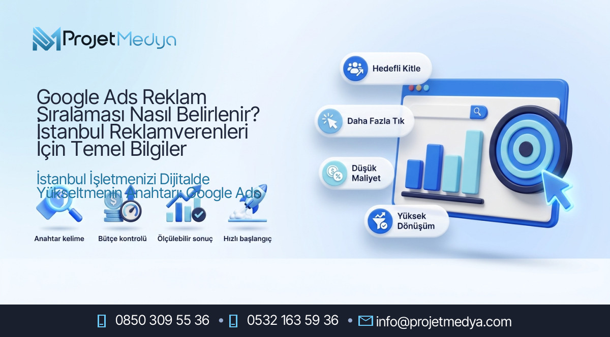 Google Ads Reklam Sıralaması Nasıl Belirlenir? İstanbul Reklamverenleri İçin Temel Bilgiler
