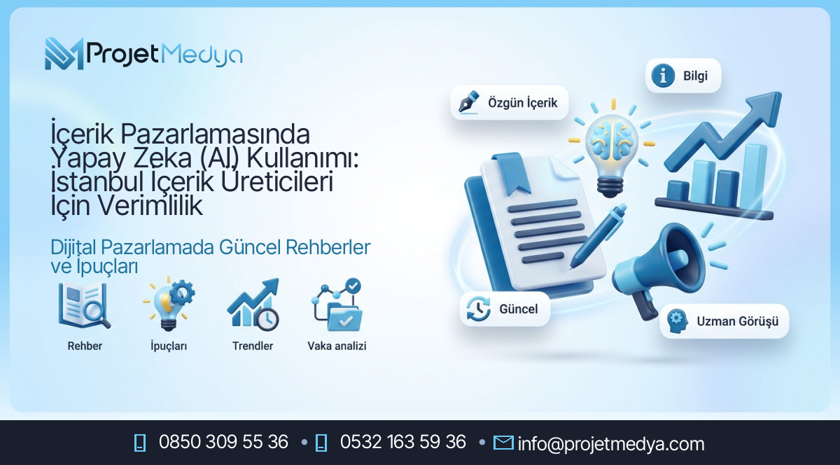 İçerik Pazarlamasında Yapay Zeka (AI) Kullanımı: İstanbul İçerik Üreticileri İçin Verimlilik