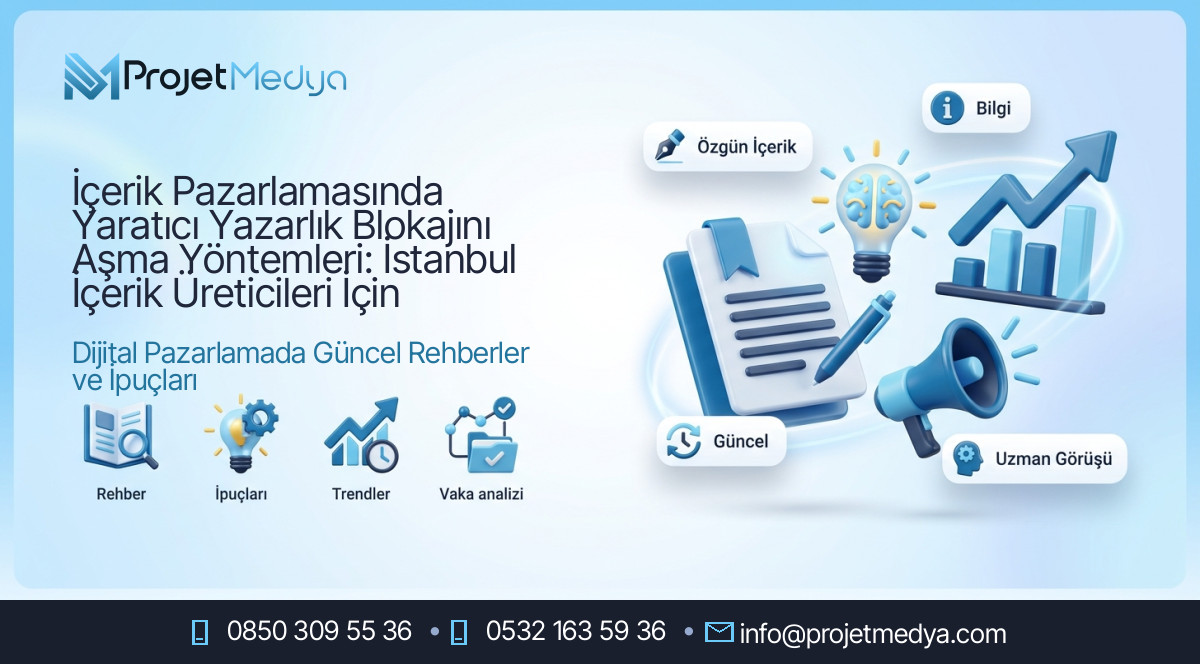 İçerik Pazarlamasında Yaratıcı Yazarlık Blokajını Aşma Yöntemleri: İstanbul İçerik Üreticileri İçin