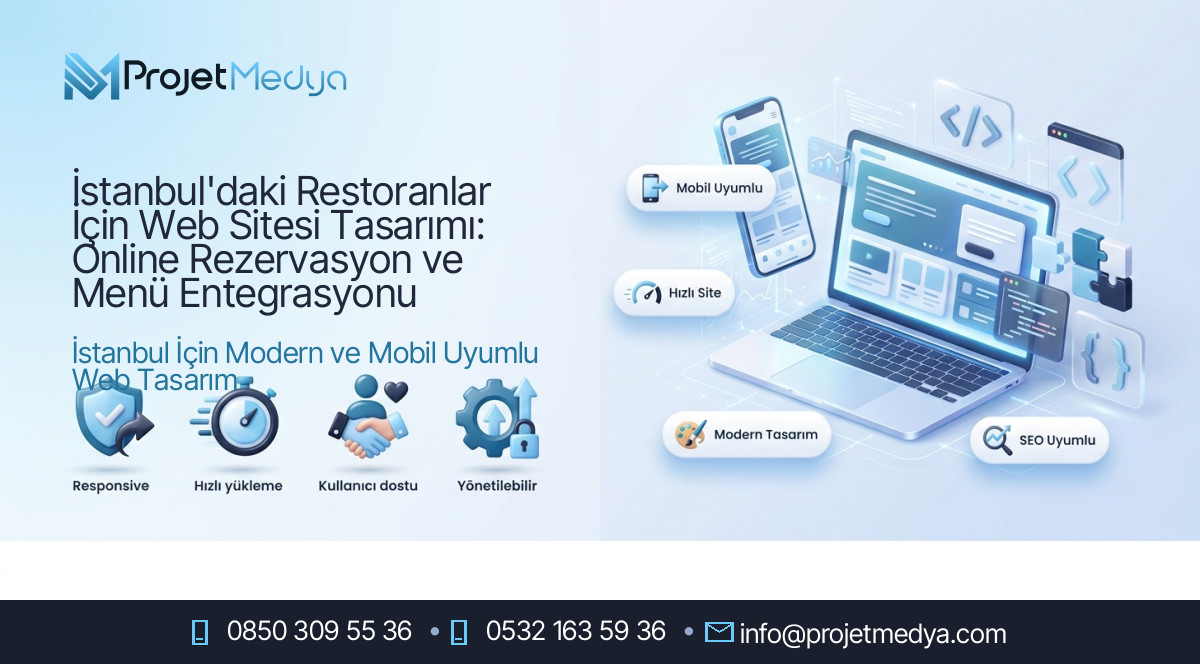 İstanbul'daki Restoranlar İçin Web Sitesi Tasarımı: Online Rezervasyon ve Menü Entegrasyonu
