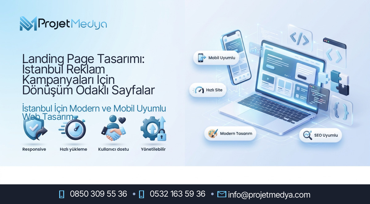 Landing Page Tasarımı: İstanbul Reklam Kampanyaları İçin Dönüşüm Odaklı Sayfalar