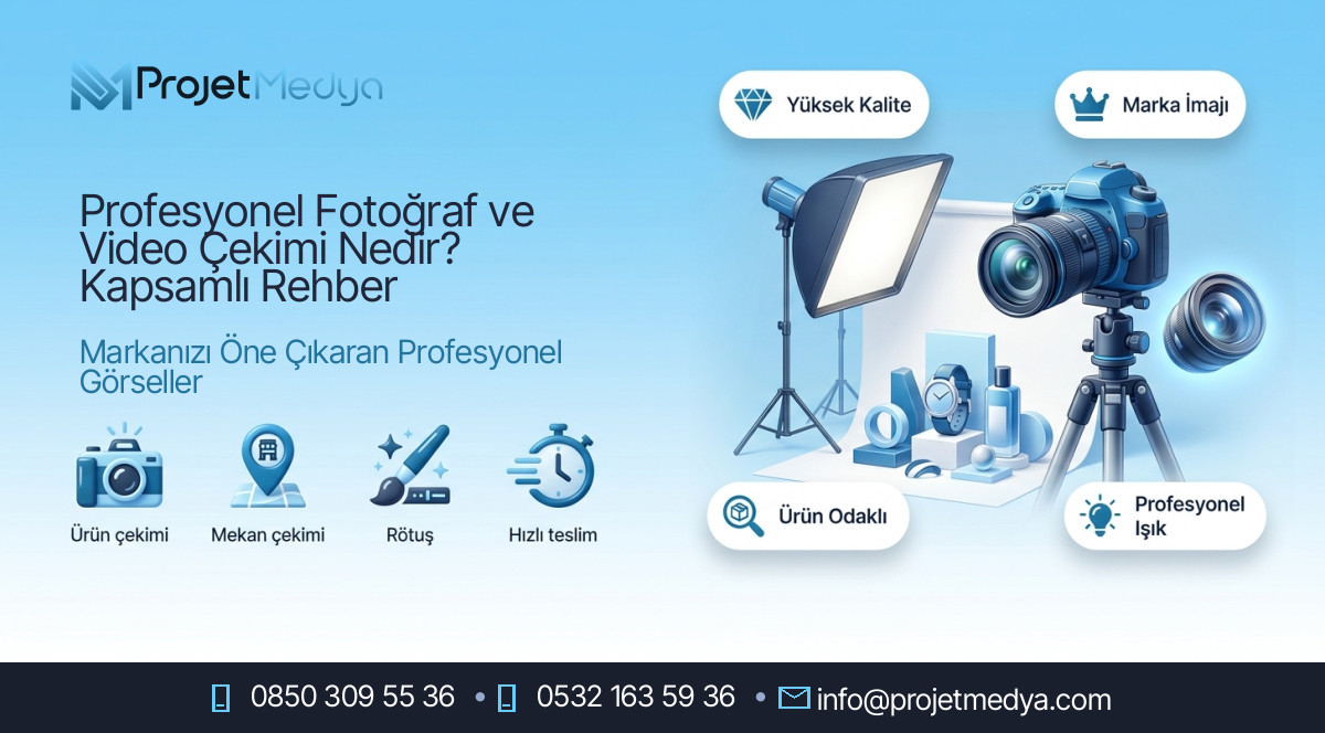 Profesyonel Fotoğraf ve Video Çekimi Nedir? Kapsamlı Rehber