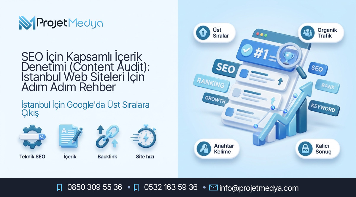 SEO İçin Kapsamlı İçerik Denetimi (Content Audit): İstanbul Web Siteleri İçin Adım Adım Rehber
