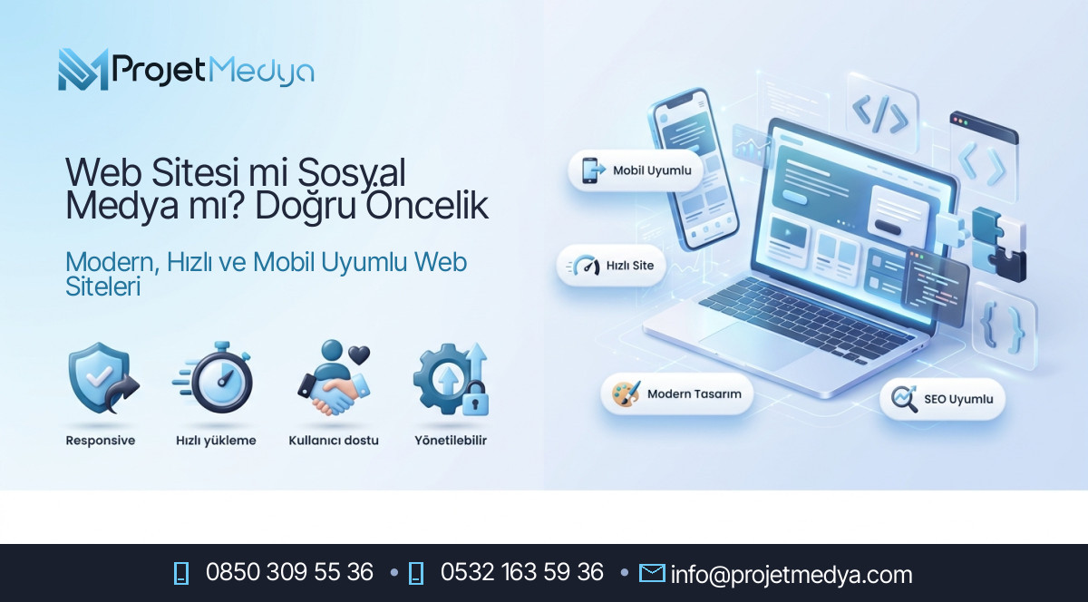 Web Sitesi mi Sosyal Medya mı? Doğru Öncelik