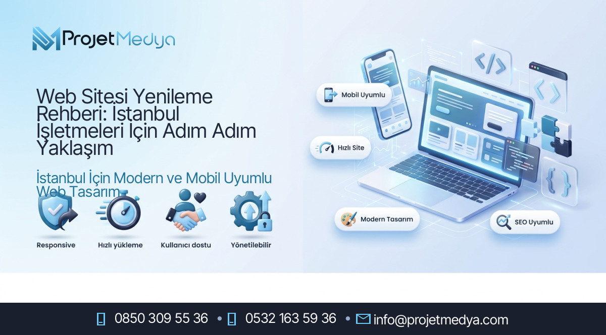 Web Sitesi Yenileme Rehberi: İstanbul İşletmeleri İçin Adım Adım Yaklaşım