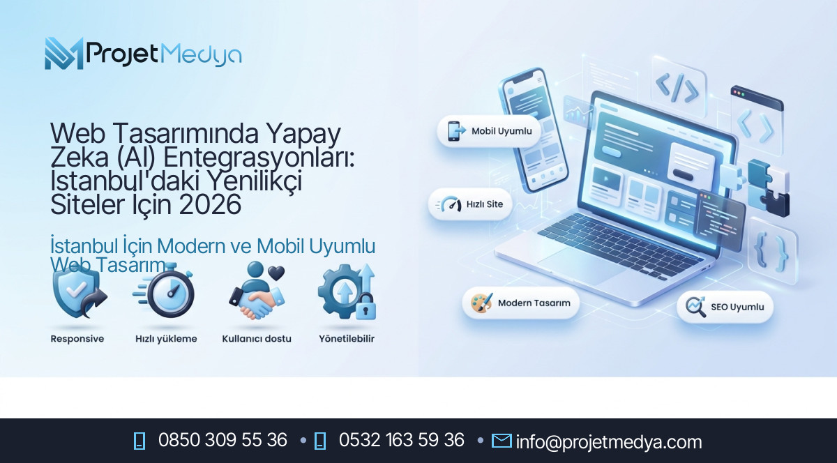 Web Tasarımında Yapay Zeka (AI) Entegrasyonları: İstanbul'daki Yenilikçi Siteler İçin 2026